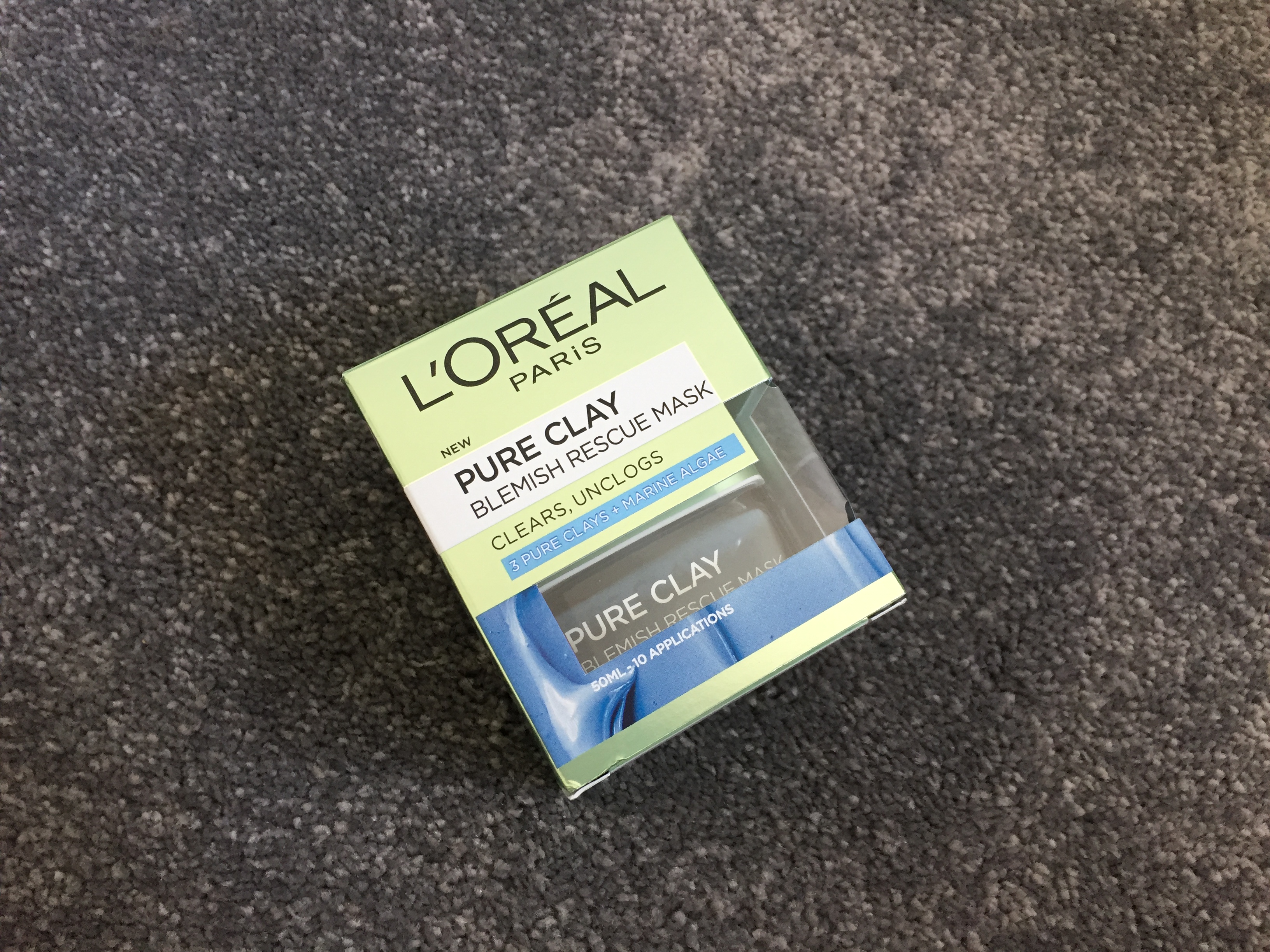 l oreal pure clay blemish rescue mask review